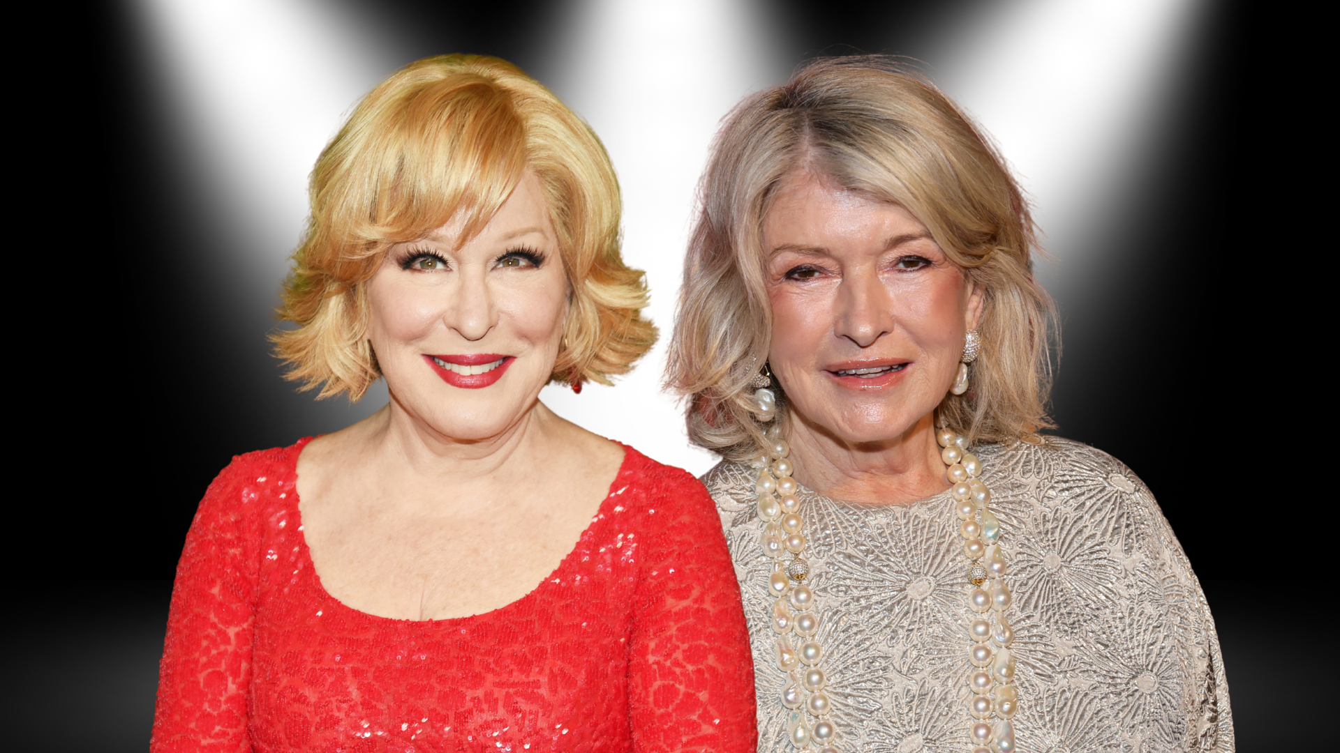 Bette Midler and Martha Stewart