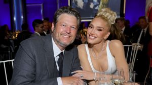 Blake Shelton and Gwen Stefani attend the 48th Annual AFI Life Achievement Award Honoring Julie Andrews at Dolby Theatre on June 09, 2022 in Hollywood, California