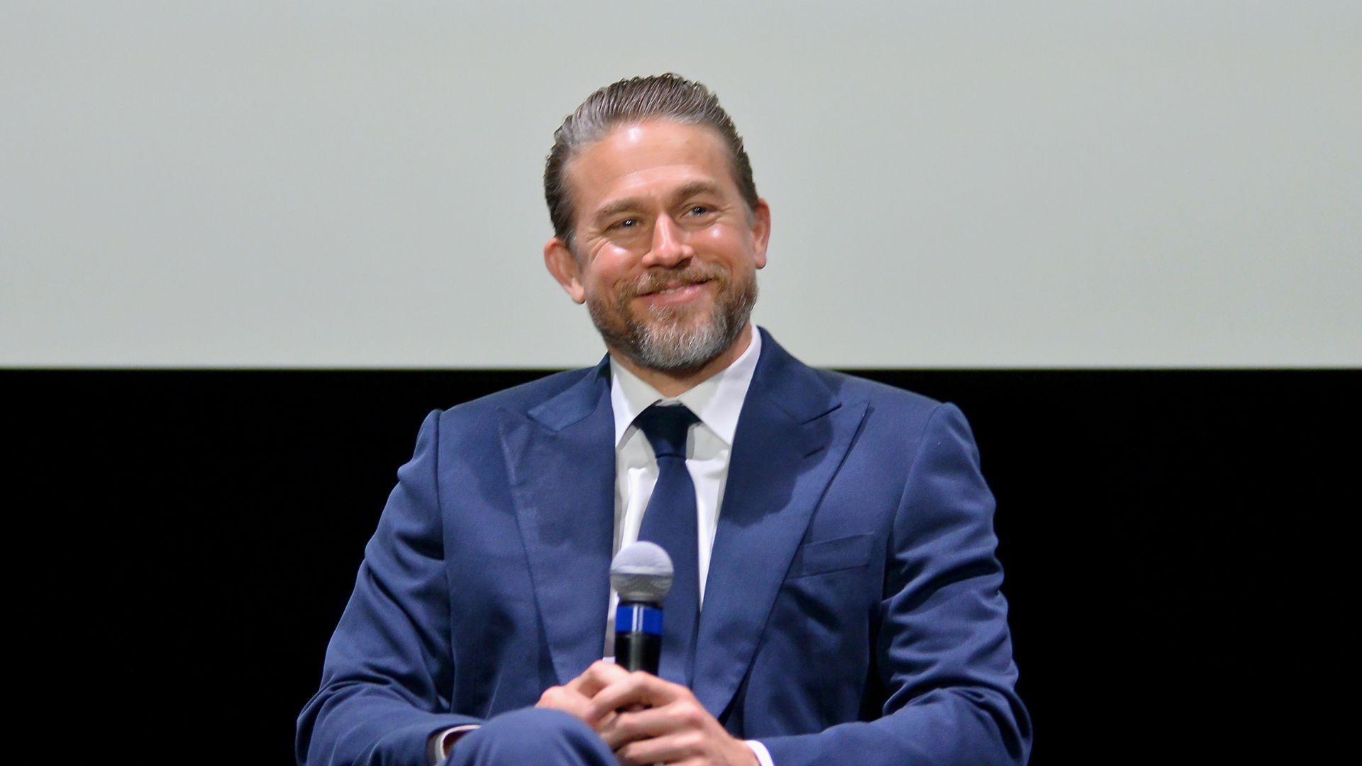 Charlie Hunnam speaks during Netflix's Monster Screening and Q&A at Netflix Home Theater on December 07, 2025 in Los Angeles, California