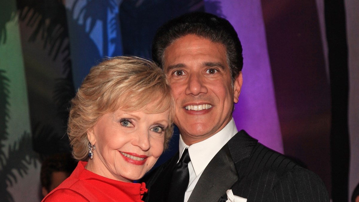 Corky Ballas and Florence Henderson smiling