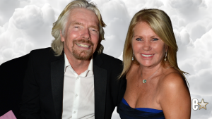 Richard Branson and wife Joan, smiling