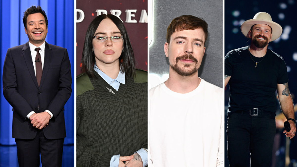 (L-R) Jimmy Fallon, Billie Eilish, 'MrBeast', Zac Brown