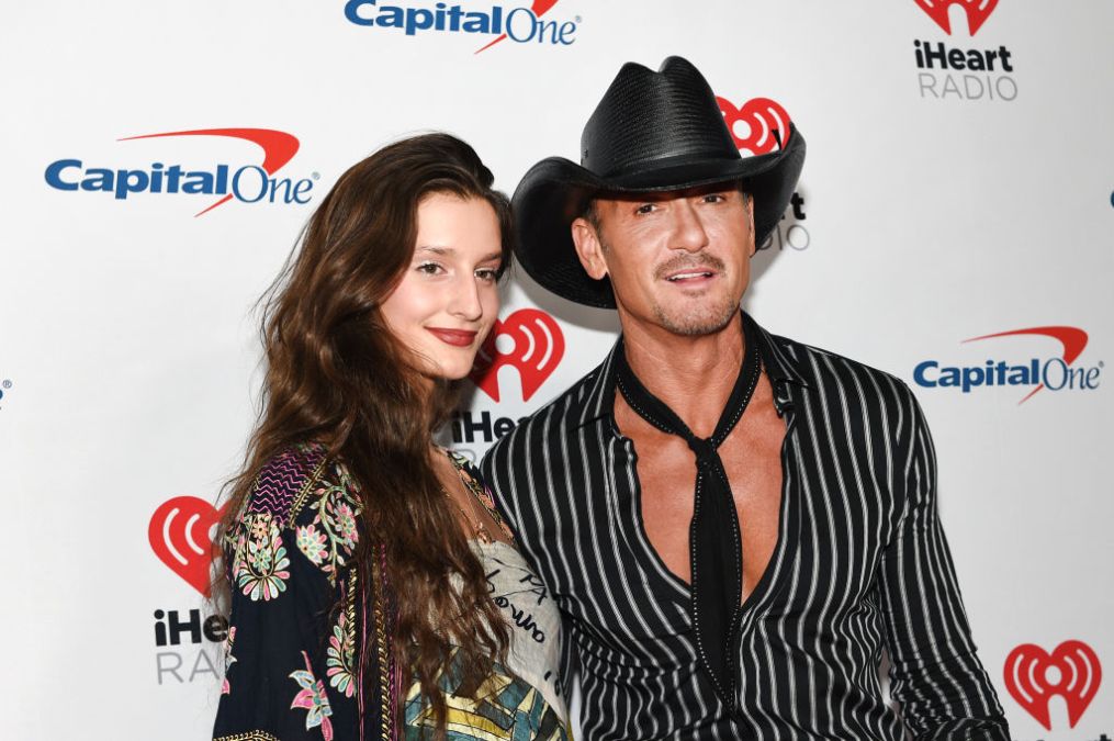 Audrey McGraw and Tim McGraw attend the 2019 iHeartRadio Music Festival