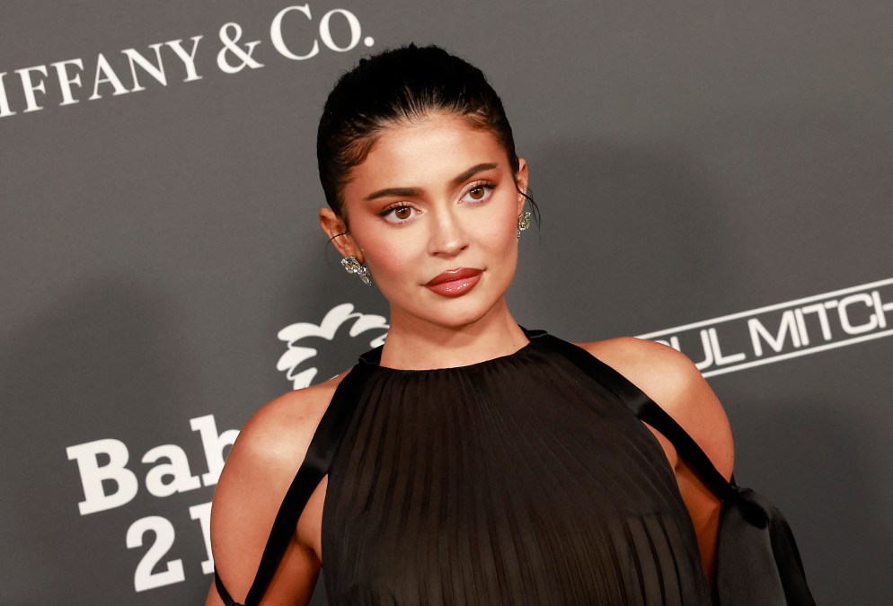Kylie Jenner poses for photos at an event