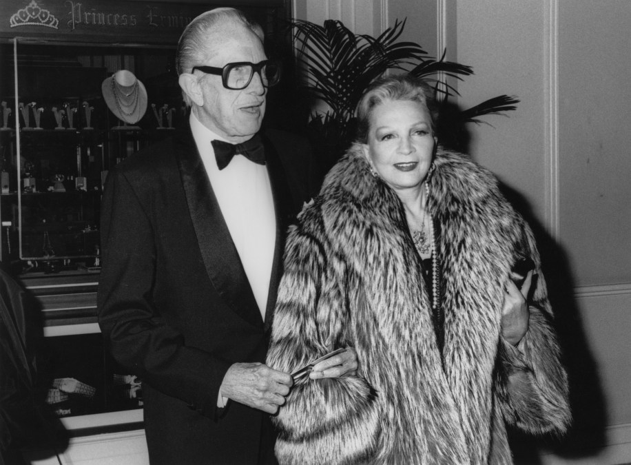 Vincent Price and wife Coral Browne in 1990.