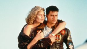 Kelly McGillis and Tom Cruise.