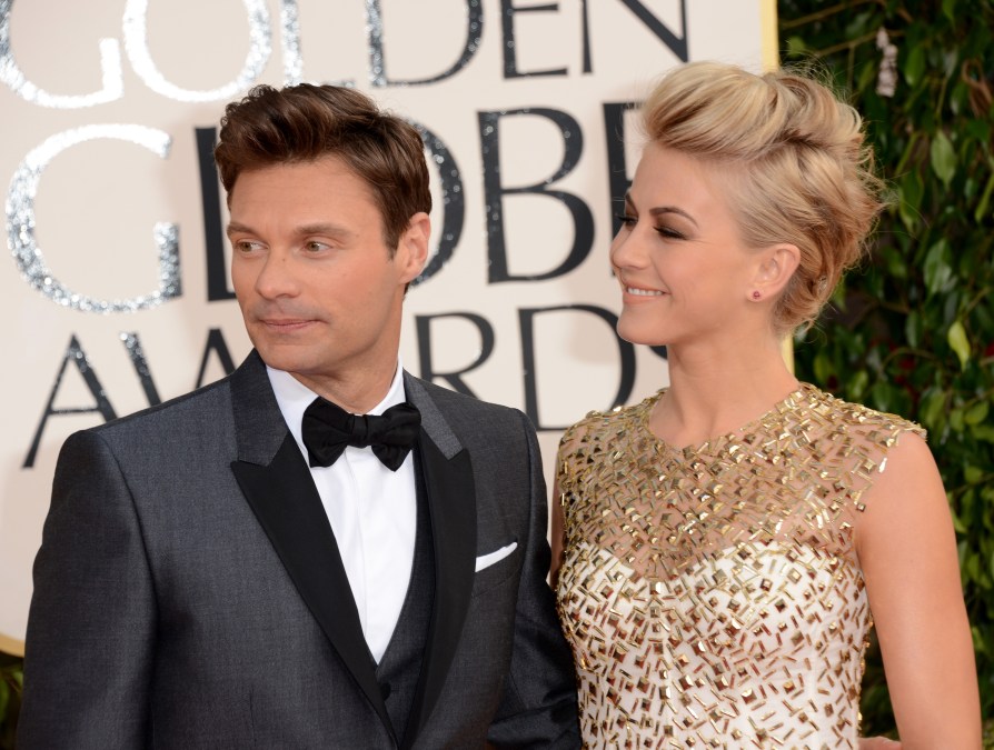 Ryan Seacrest and Julianne Hough at an event