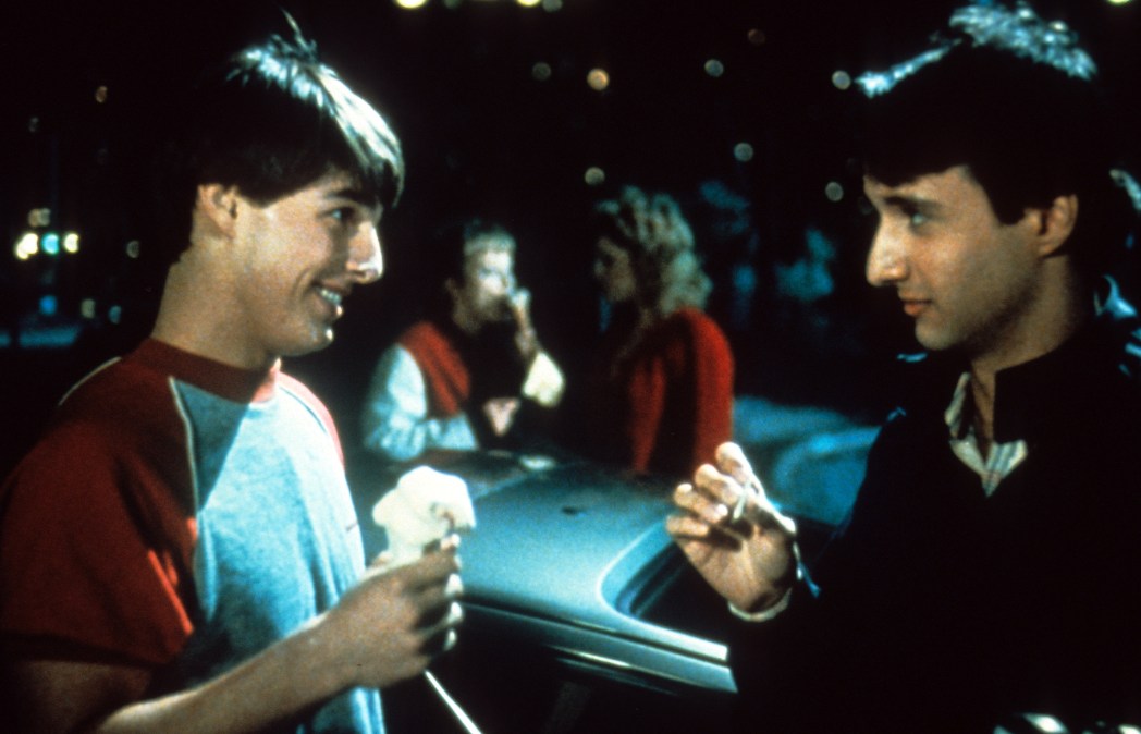 Tom Cruise and Bronson Pinchot.