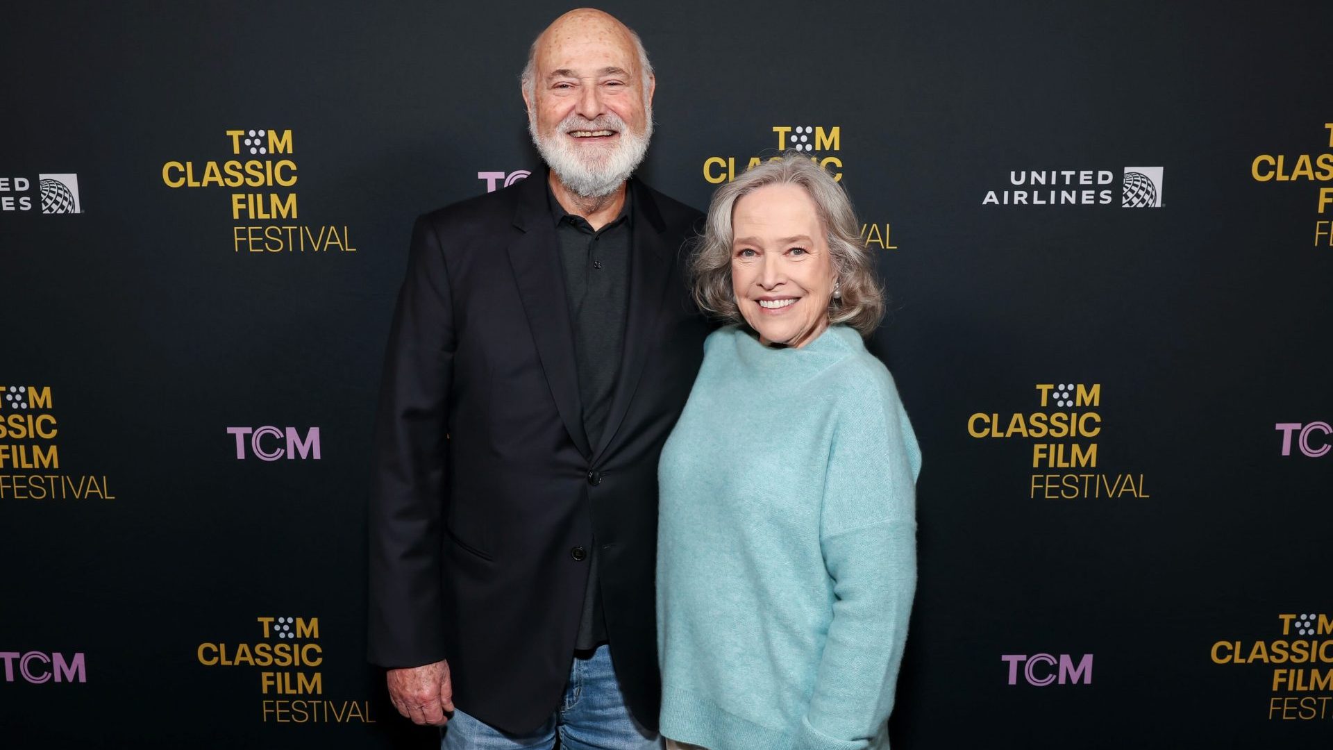 Rob Reiner and Kathy Bates attend the screening of "Misery"