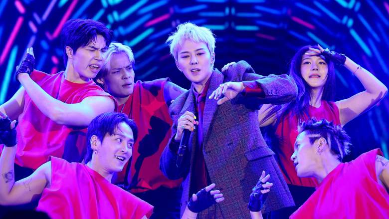G-Dragon performs during the LIV Golf Korea concert