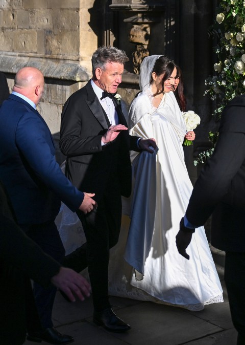 The Wedding Of Adam Peaty And Holly Ramsay At Abbey Church Of Saint Peter And Saint Paul