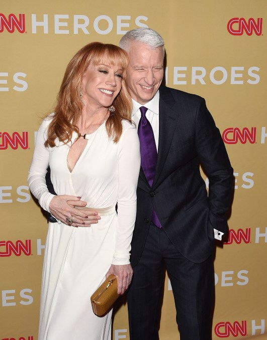 Kathy Griffin and Anderson Cooper