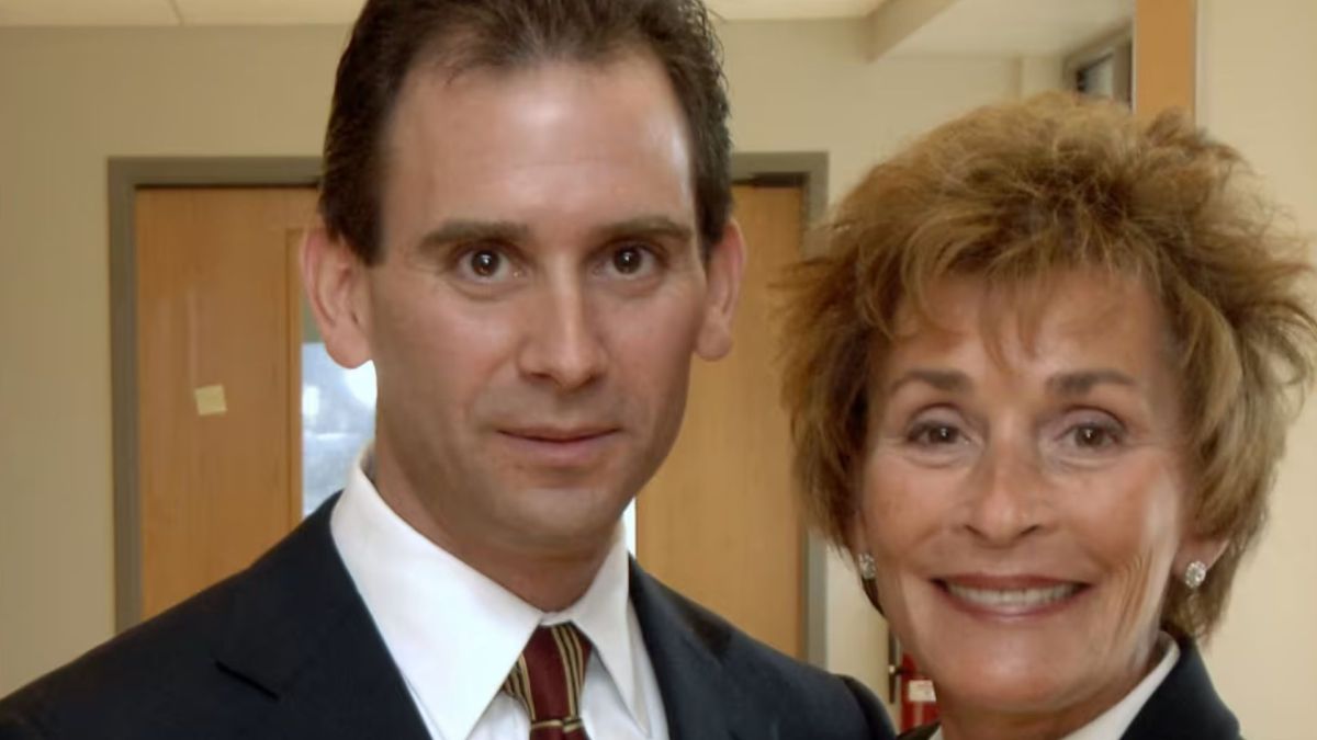 Judge Judy with her son, Adam Levy