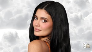 Kylie Jenner looks over her shoulder