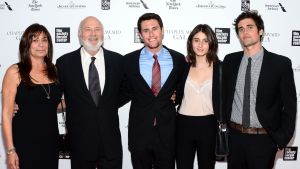 Honoree Rob Reiner poses with family at the 41st Annual Chaplin Award Gala at Avery Fisher Hall at Lincoln Center for the Performing Arts on April 28, 2014 in New York City