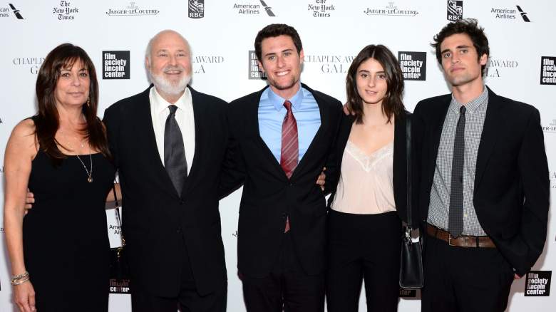 Honoree Rob Reiner poses with family at the 41st Annual Chaplin Award Gala at Avery Fisher Hall at Lincoln Center for the Performing Arts on April 28, 2014 in New York City