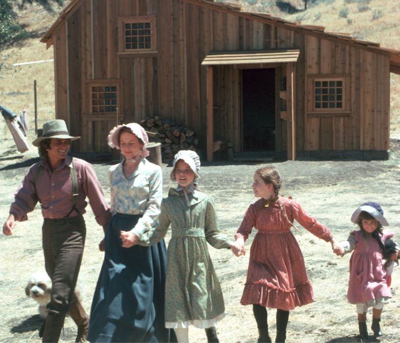 Cast members from "Little House on the Prairie."