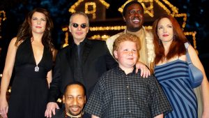 The cast of 'Bad Santa; (2003).