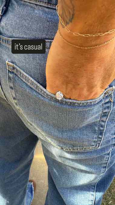 Brooke Williamson shows off her ring from Bobby Flay