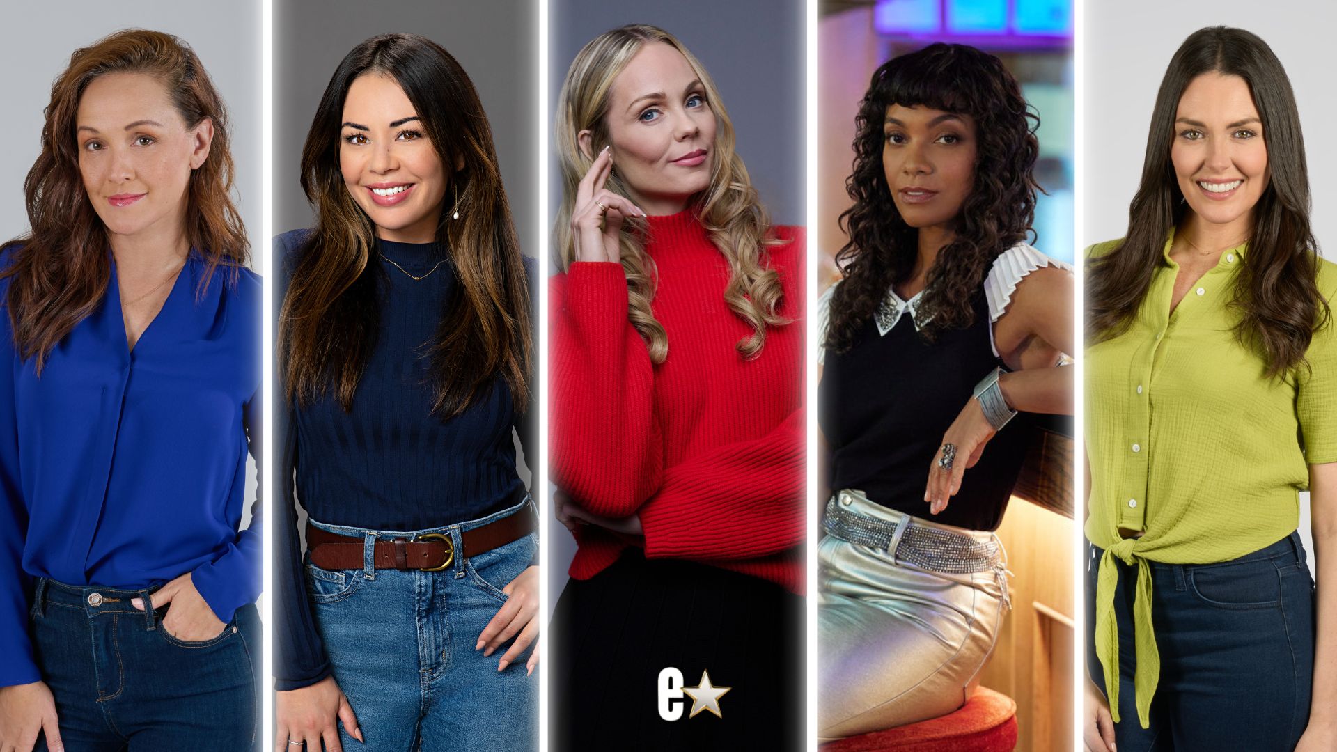 Hallmark stars Crystal Lowe, Janel Parrish, Laura Vandervoort, Lyndie Greenwood, and Taylor Cole