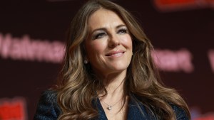 Elizabeth Hurley smiling