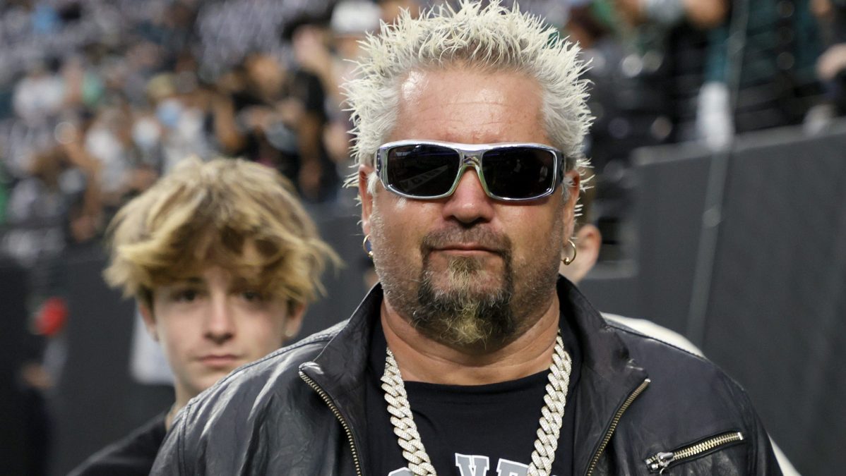 Guy Fieri and Ryder Fieri.