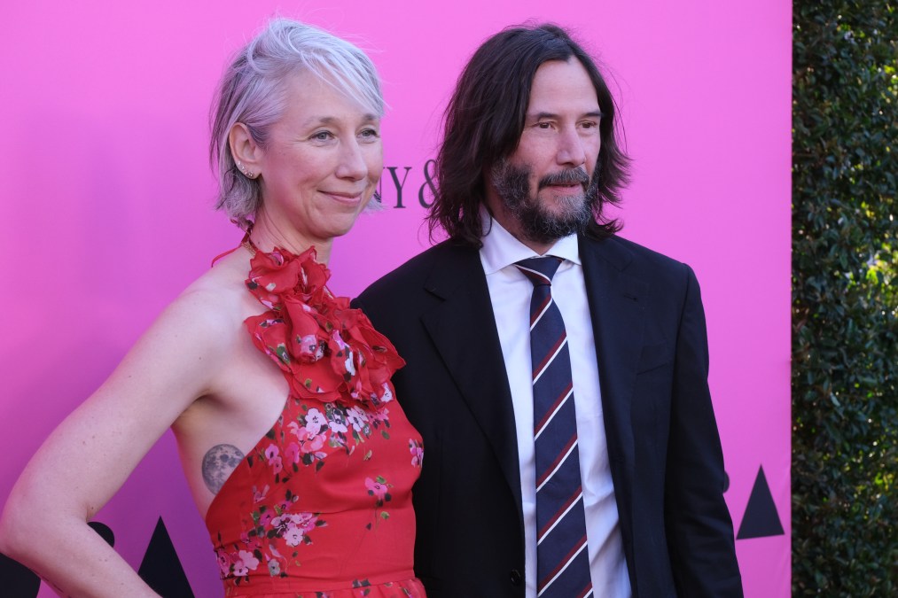 Alexandra Grant and Keanu Reeves attends the MOCA Gala 2023