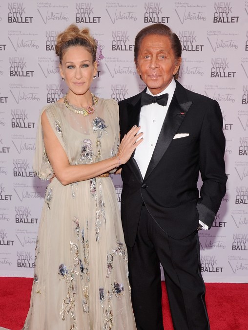 Sarah Jessica Parker and Valentino Garavani