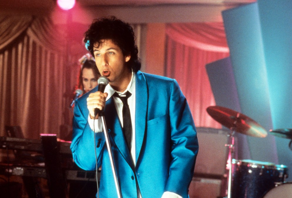 Adam Sandler as Robbie Hart in "The Wedding Singer" (1998).