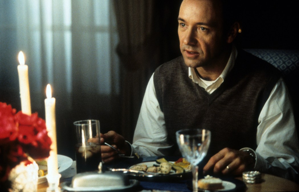 Kevin Spacey as Lester Burnham in "American Beauty" (1999).