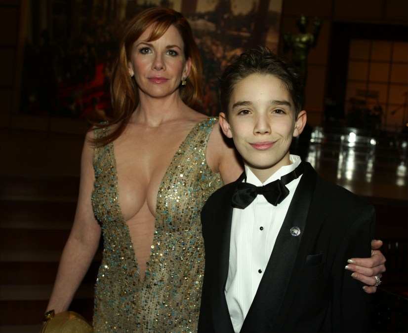 Melissa Gilbert and son attend an event