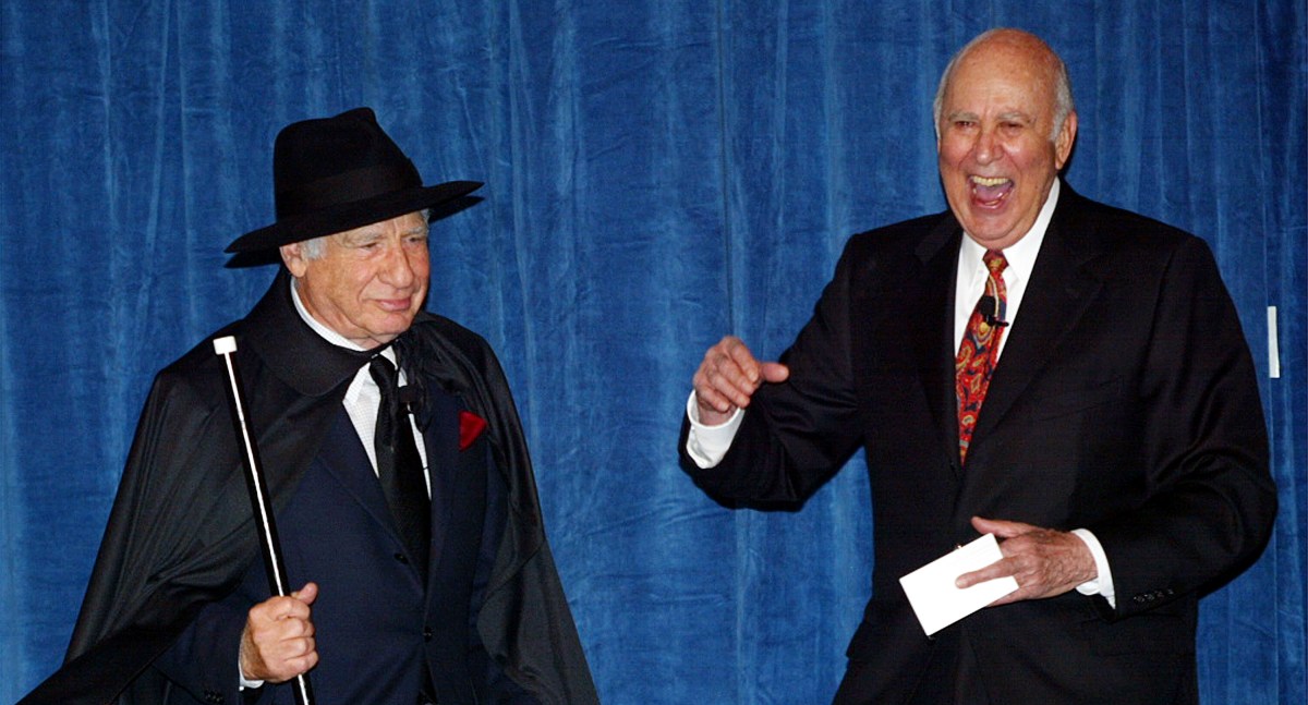 Comedians Mel Brooks and Carl Reiner