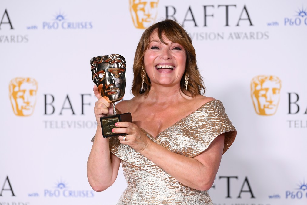 Lorraine Kelly poses with the Special Award 