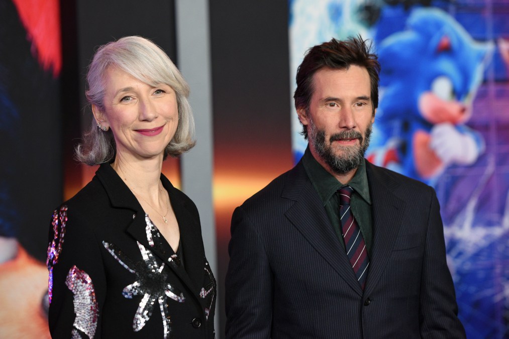 Alexandra Grant and Keanu Reeves attend the "Sonic The Hedgehog 3" Los Angeles premiere 