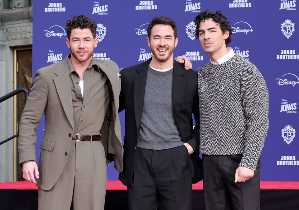 (L-R ) Nick Jonas, Kevin Jonas and Joe Jonas