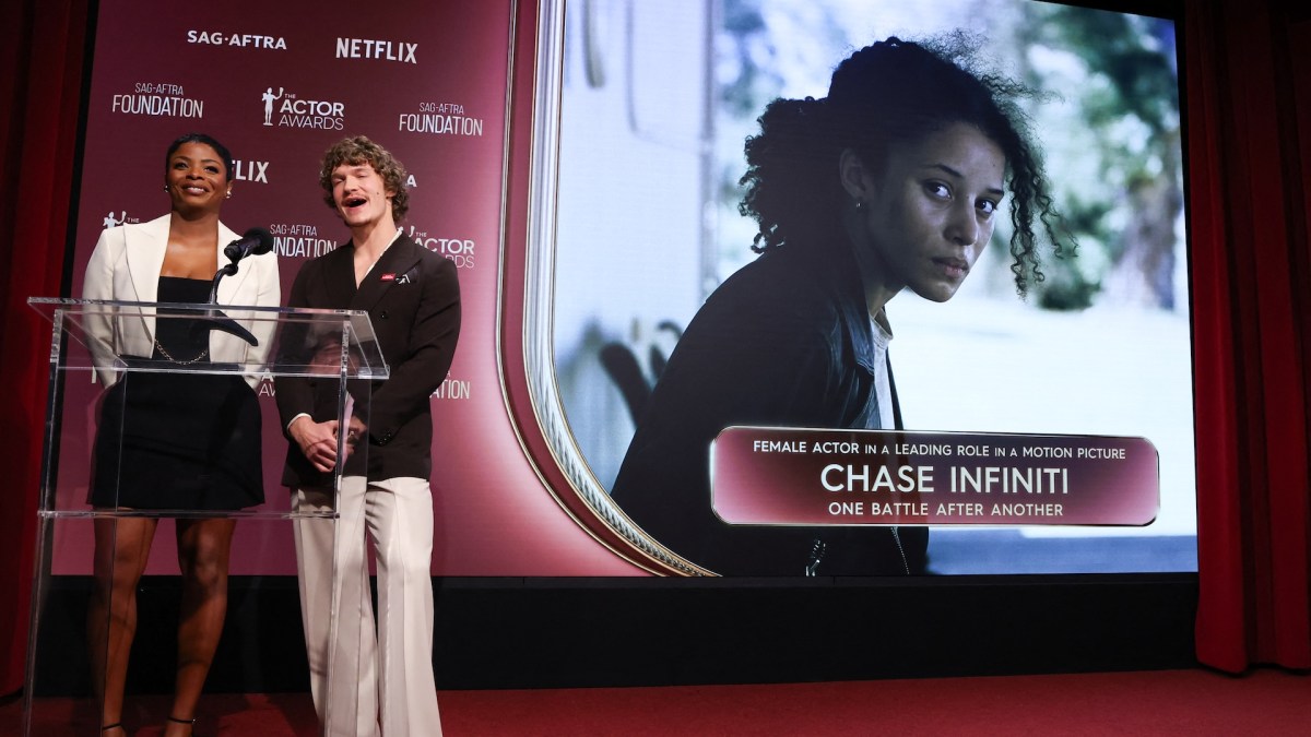 Janelle James and Connor Storrie