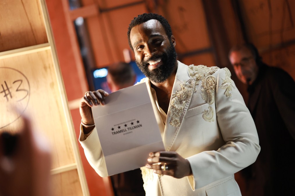 Tramell Tillman after the Best Supporting Actor in a Drama Series Award for "Severance"
