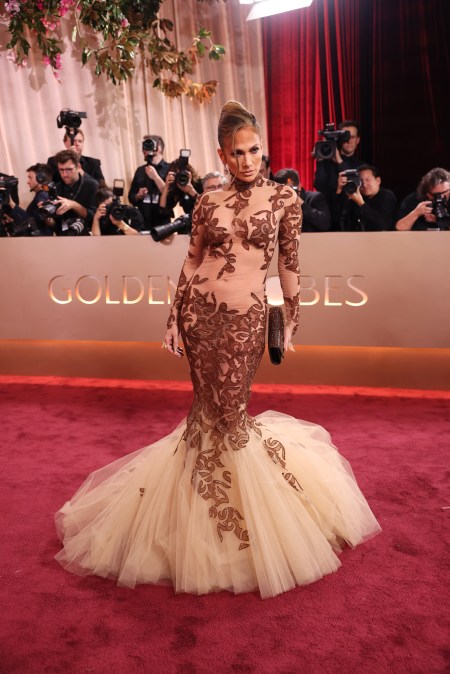 Jennifer Lopez at the 2026 Golden Globes