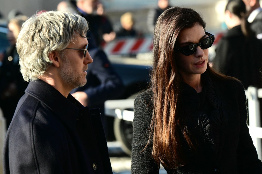 US actor Adam Shulman and US actress Anne Hathaway