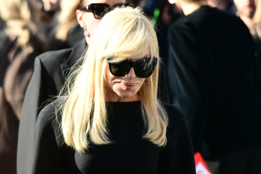 Italian fashion designer Donatella Versace 