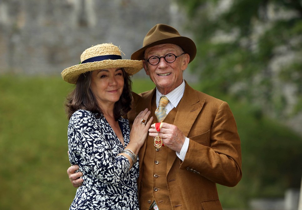 John Hurt (R) in 2015.