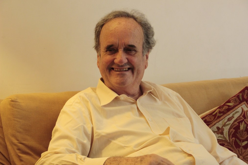 Sir Mark Tully smiling