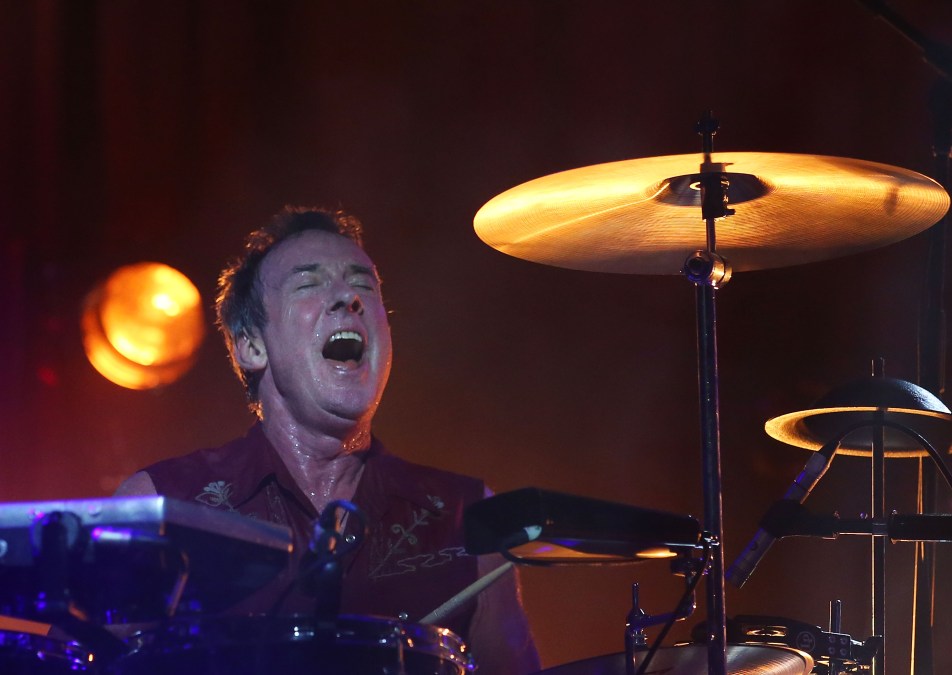 Drummer Rob Hirst  from Midnight Oil performs during The Great Circle 2017 World Tour 