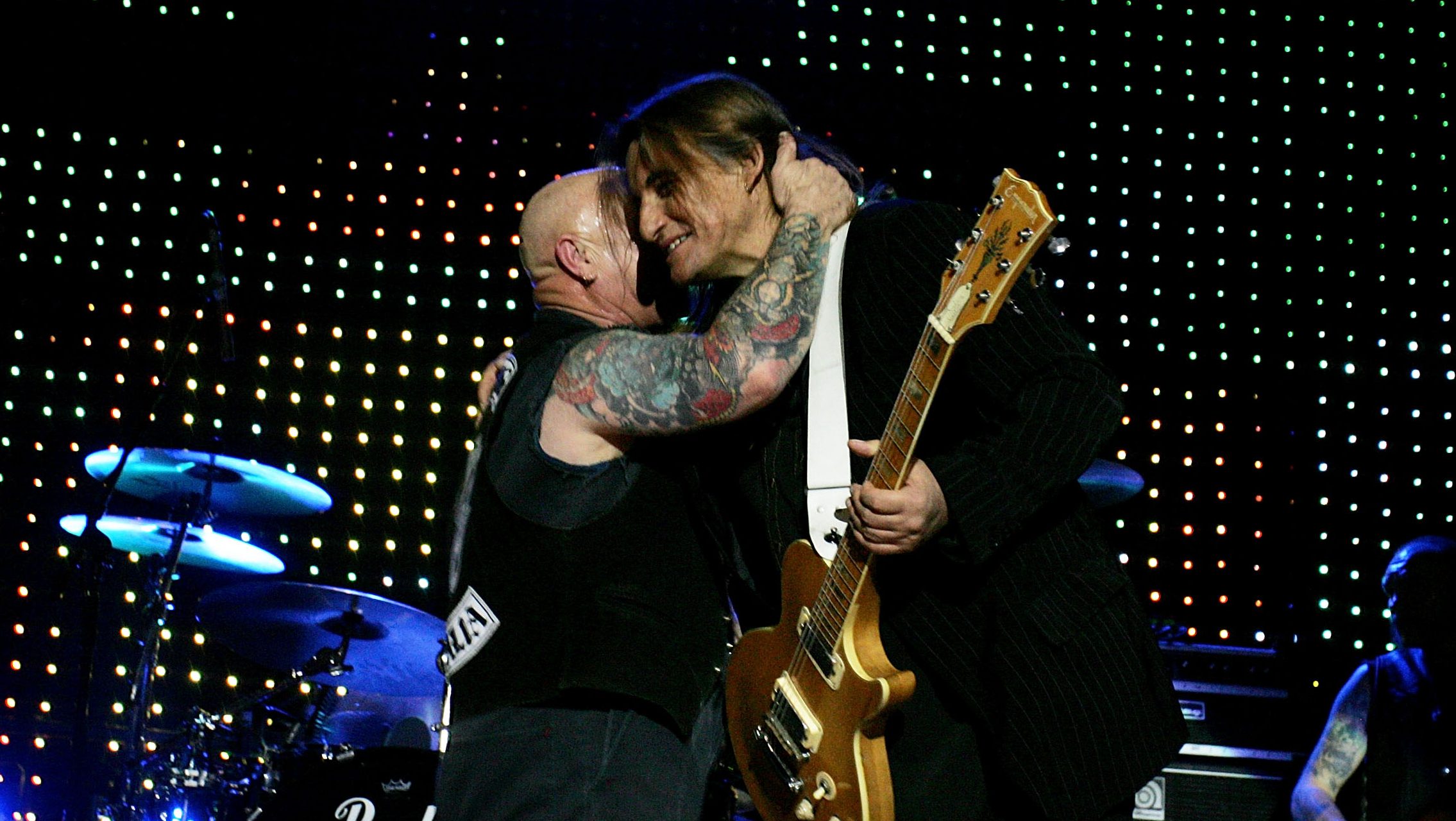 Gary "Angry" Anderson and Mick Cocks of Rose Tattoo.