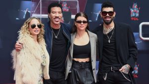Nicole Richie, Lionel Richie, Sofia Richie and Miles Richie attend the Lionel Richie