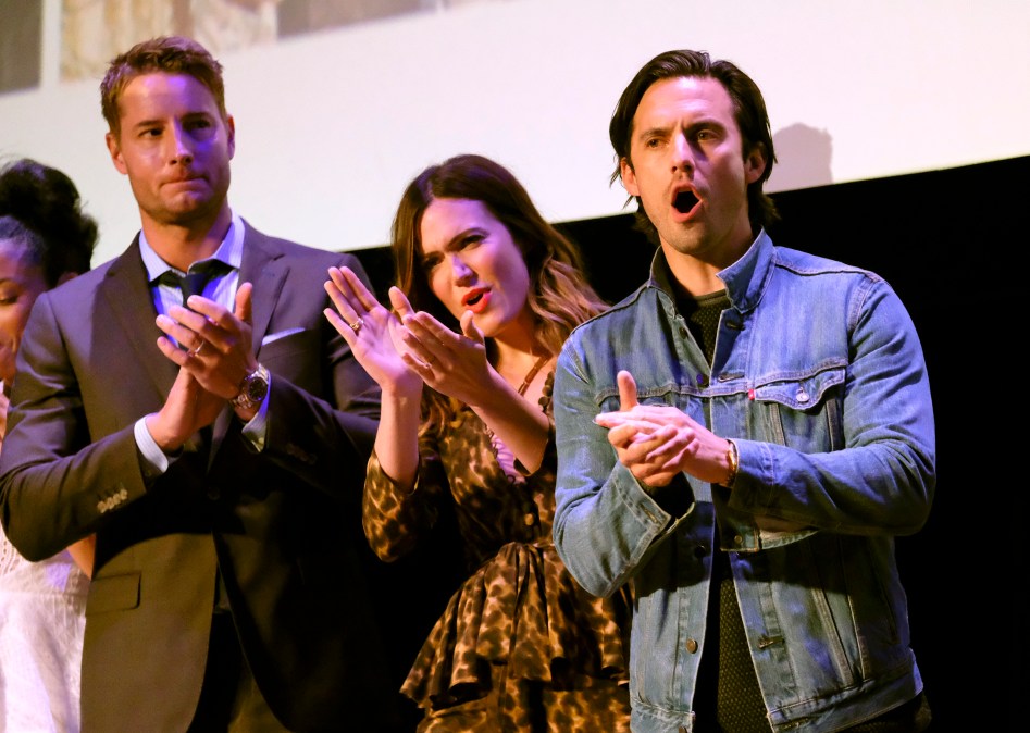 Justin Hartley, Mandy Moore, Milo Ventimiglia attend 20th Century Fox Television And NBC's "This Is Us" FYC Screening And Panel