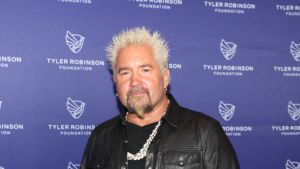 Guy Fieri attends Imagine Dragons' Eighth Annual Tyler Robinson Foundation Rise Up Gala at Resorts World Las Vegas on September 23, 2022 in Las Vegas, Nevada