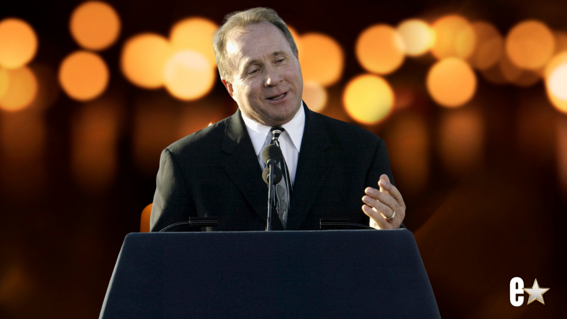 Michael Reagan, son of former President Ronald Reagan giving a speech