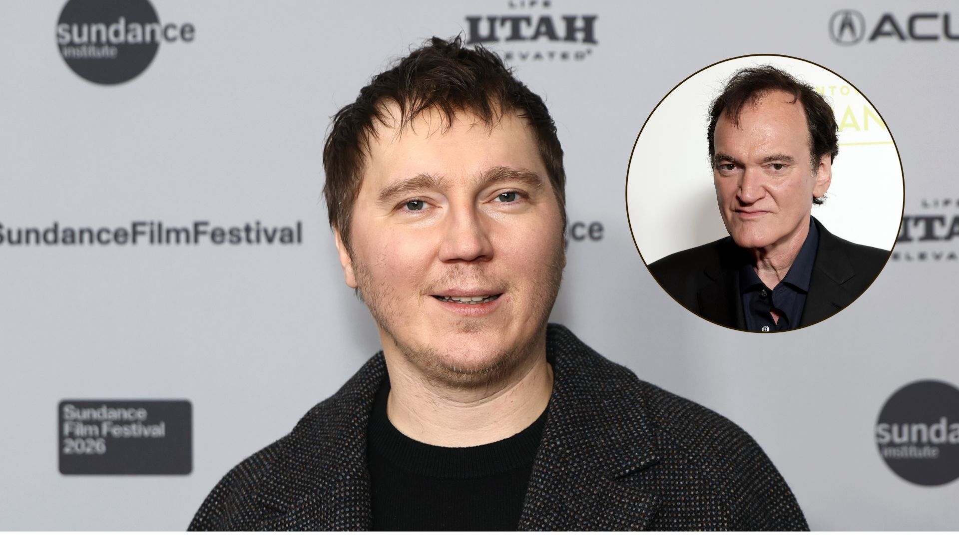 Paul Dano and Quentin Tarantino