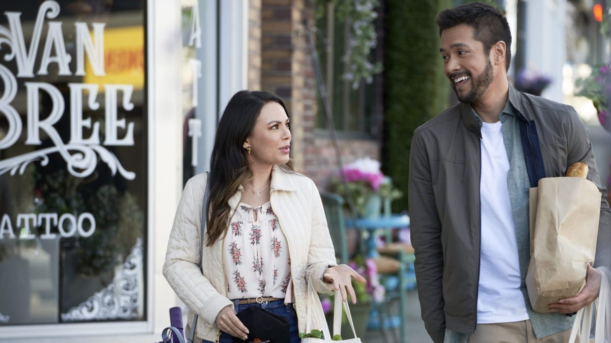 Janel Parrish and Marco Grazzini